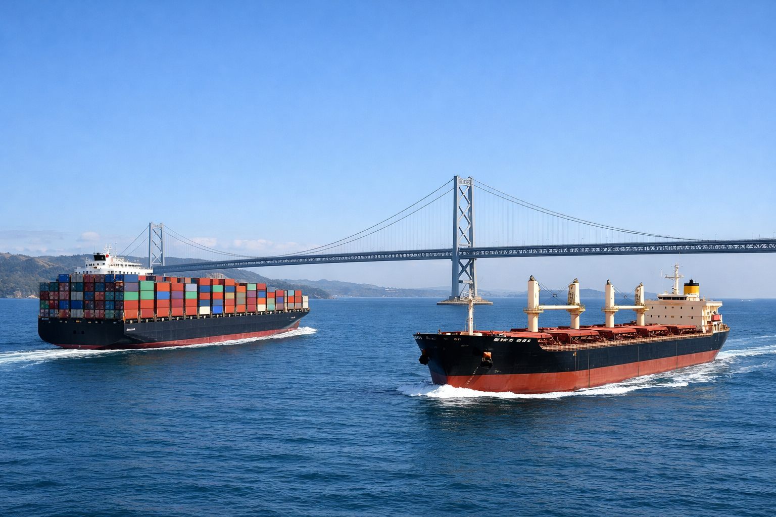 Container vessel and global routes